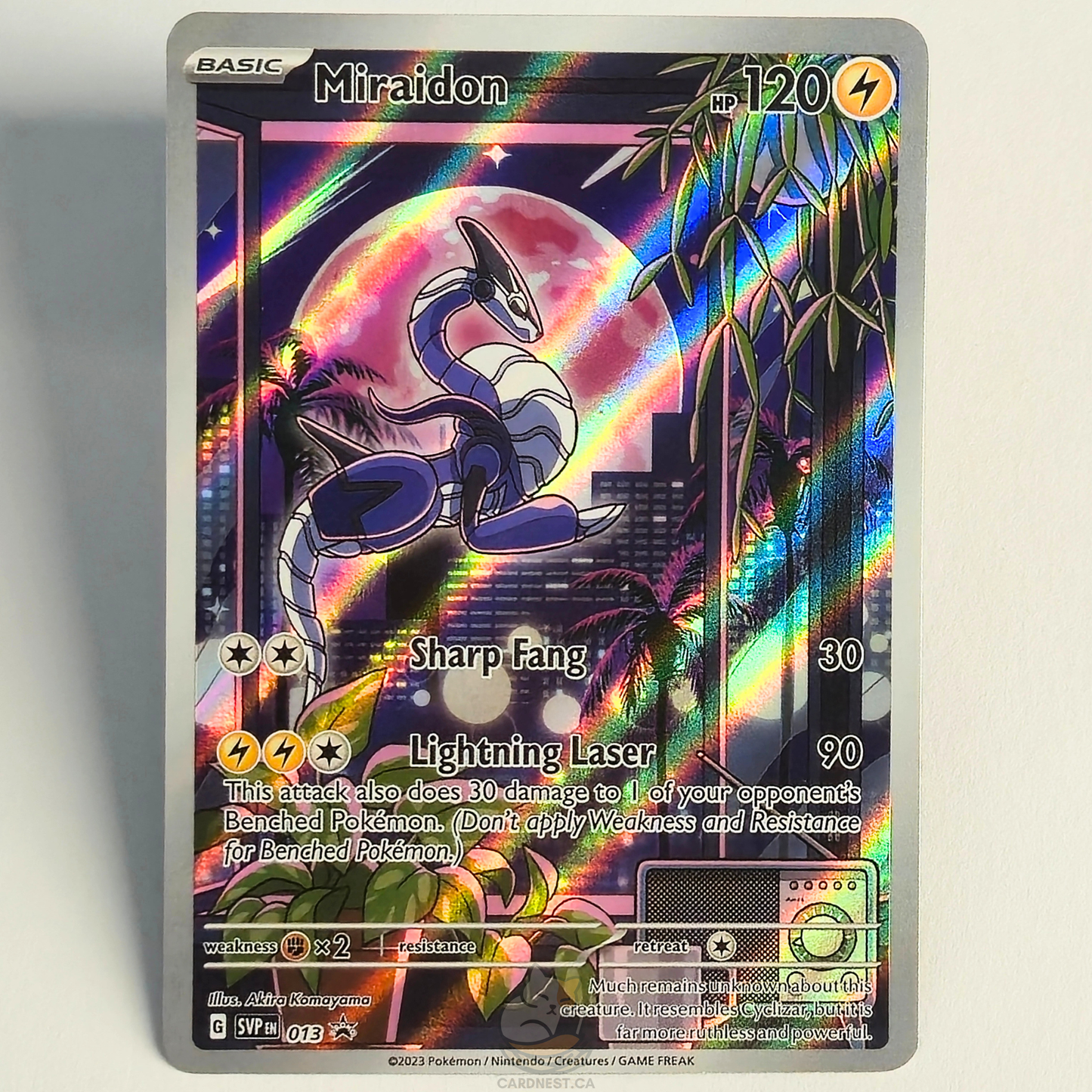 Miraidon 013 Full Art Black Star Promo – Scarlet & Violet – Near Mint – English