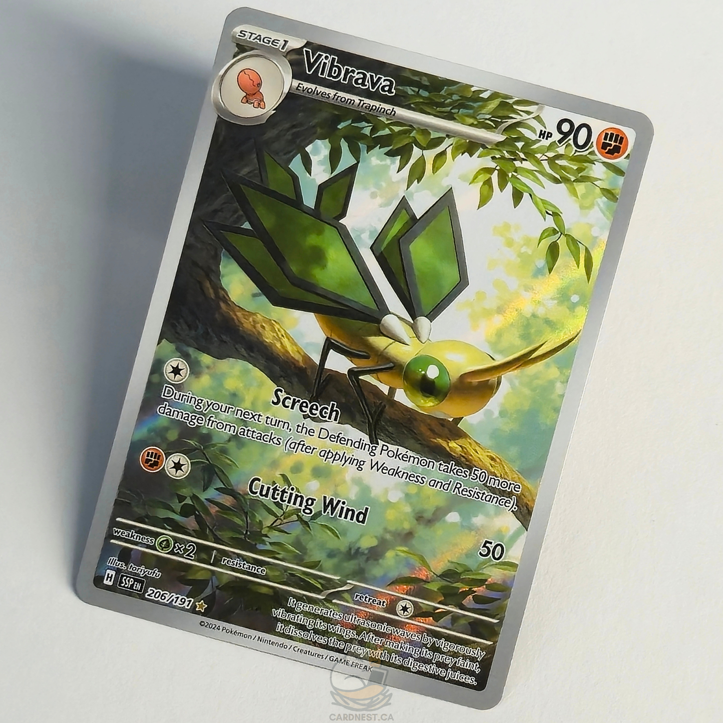 Vibrava 206/191 Full Art Illustration Rare – Surging Sparks – Near Mint – English