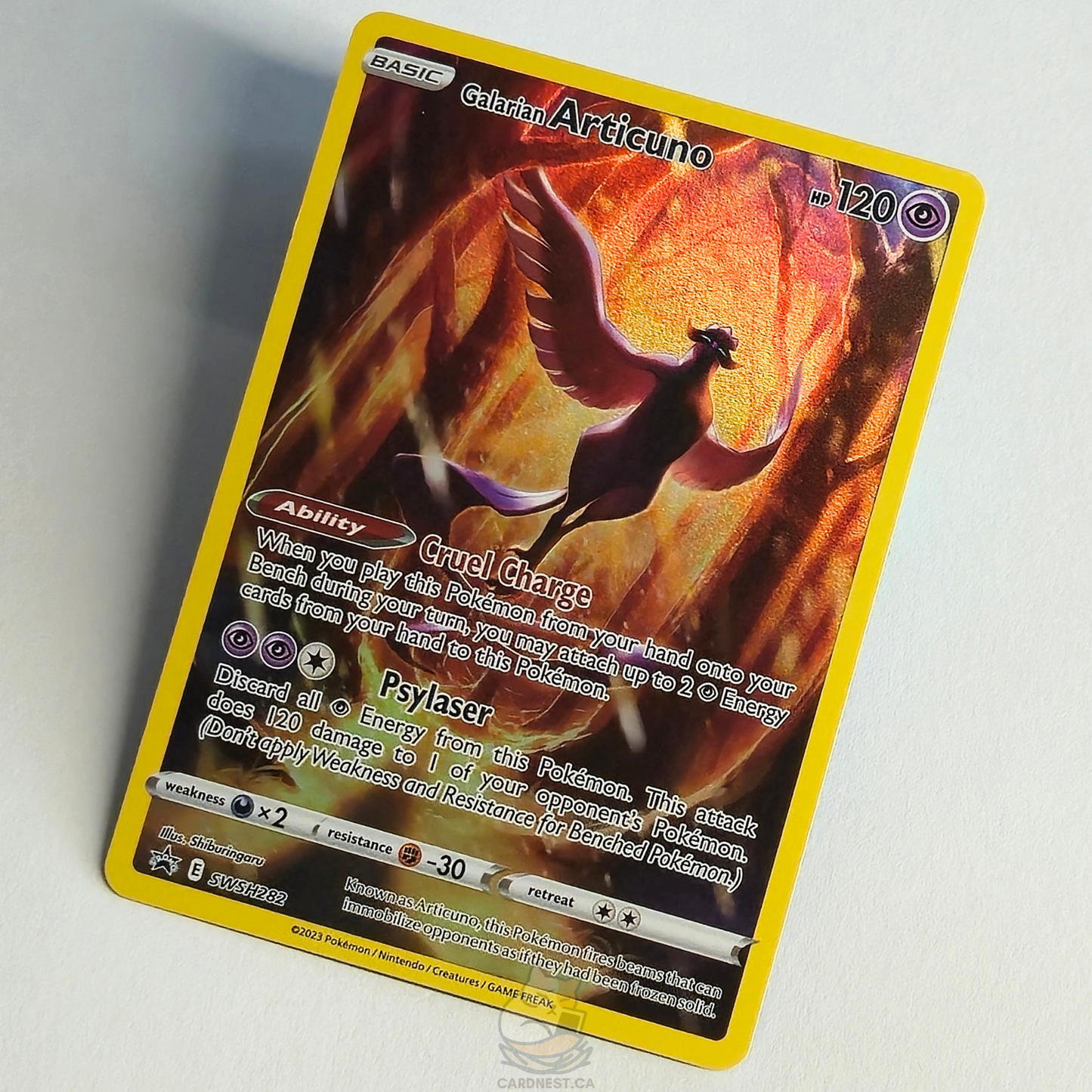 Galarian Articuno SWSH282 Full Art Black Star Promo – Sword & Shield – Near Mint – English