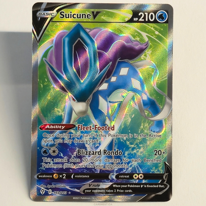 Suicune V 173/203 Full Art Ultra Rare – Evolving Skies – Near Mint – English