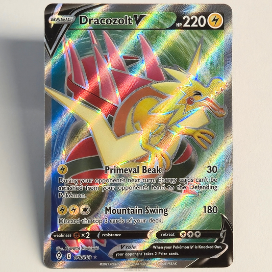 Dracozolt V 178/203 Full Art Ultra Rare – Evolving Skies – Near Mint – English