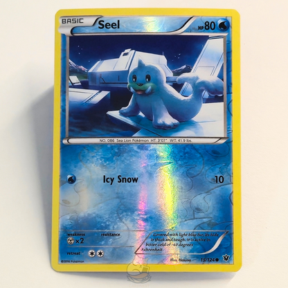 Seel 15/124 Reverse Holo Pokémon card from Fates Collide – Near Mint condition